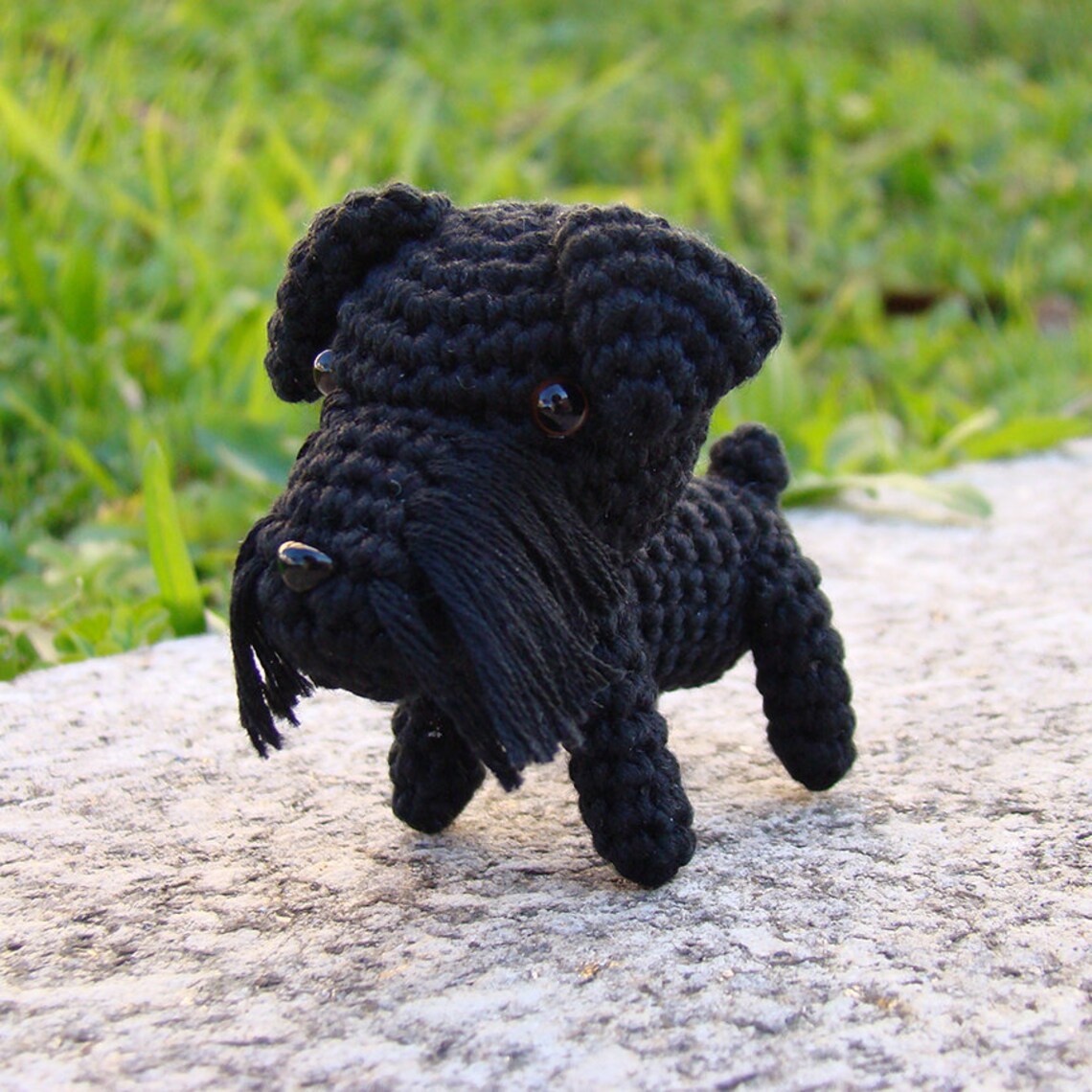 Miniature Schnauzer dog Crochet Schnauzer gifts | Etsy