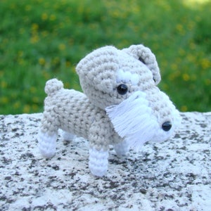 Miniature Schnauzer Amigurumi gift for the Dog Lover, Dog for Dad