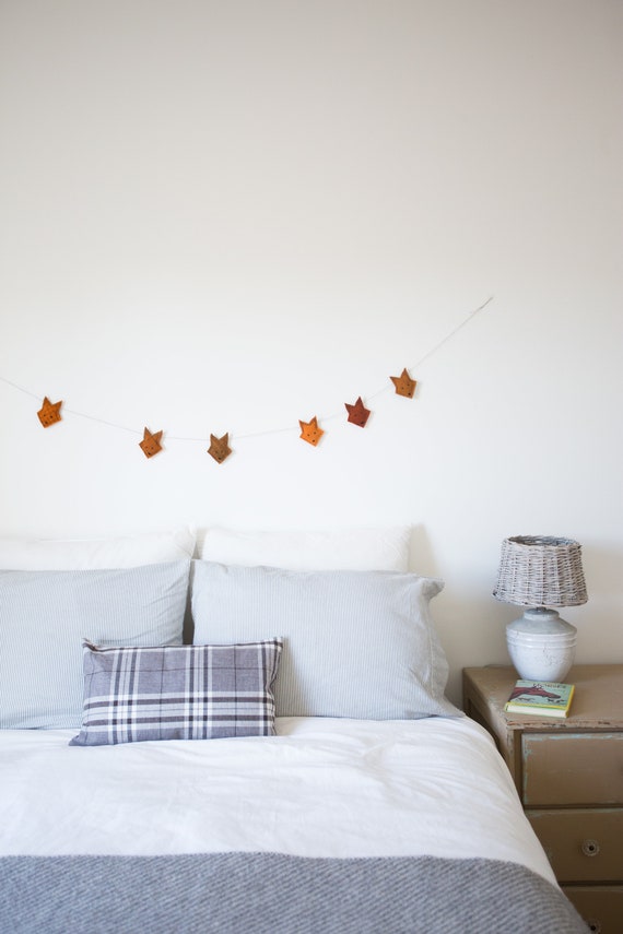 Wool Felt Fox Garland Fox Hunting Equestrian Style Etsy