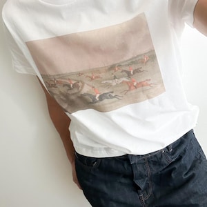 Vintage Fox Hunt Art Tee - Fox Hunt Tee - Horse Tee