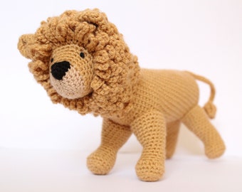 Amigurumi Crochet Lion Toy, Handmade Crochet Toy, Newborn Baby Teddy, Crochet Plushie, Custom Gift