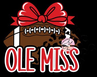 Ole Miss Football, Rebels, Mississippi Football, PNG, Sublimation, Ready to Download File