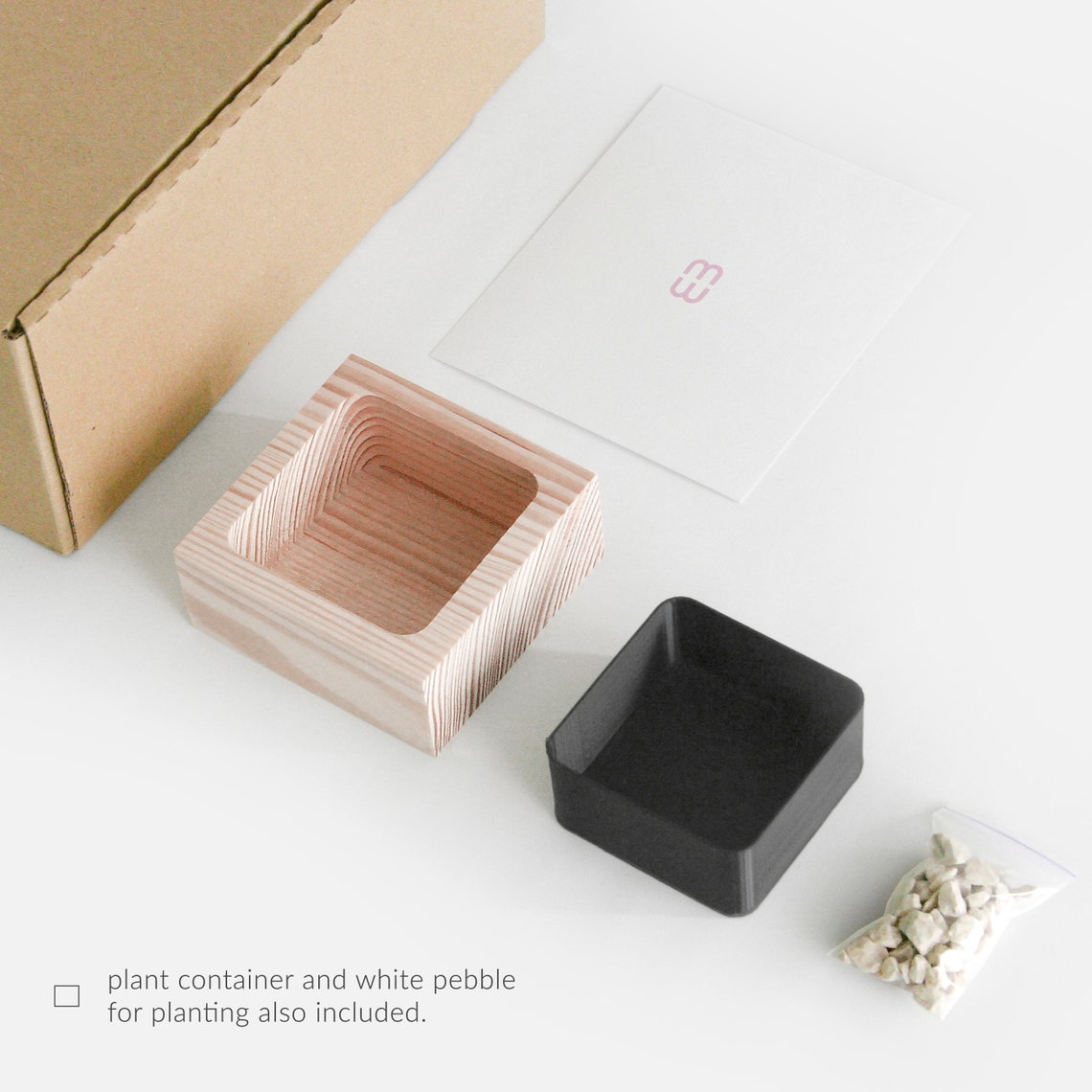 Wooden Pot Desk Plant Pot Office Desk Accessories Desk Etsy