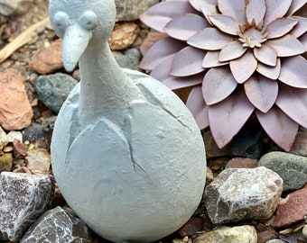 Chicken Statue/Concrete Chicken/Cement Chicken/Decorative Chicken/Ready to Paint Garden Decor/Garden Decor/Mother's Day Gift/