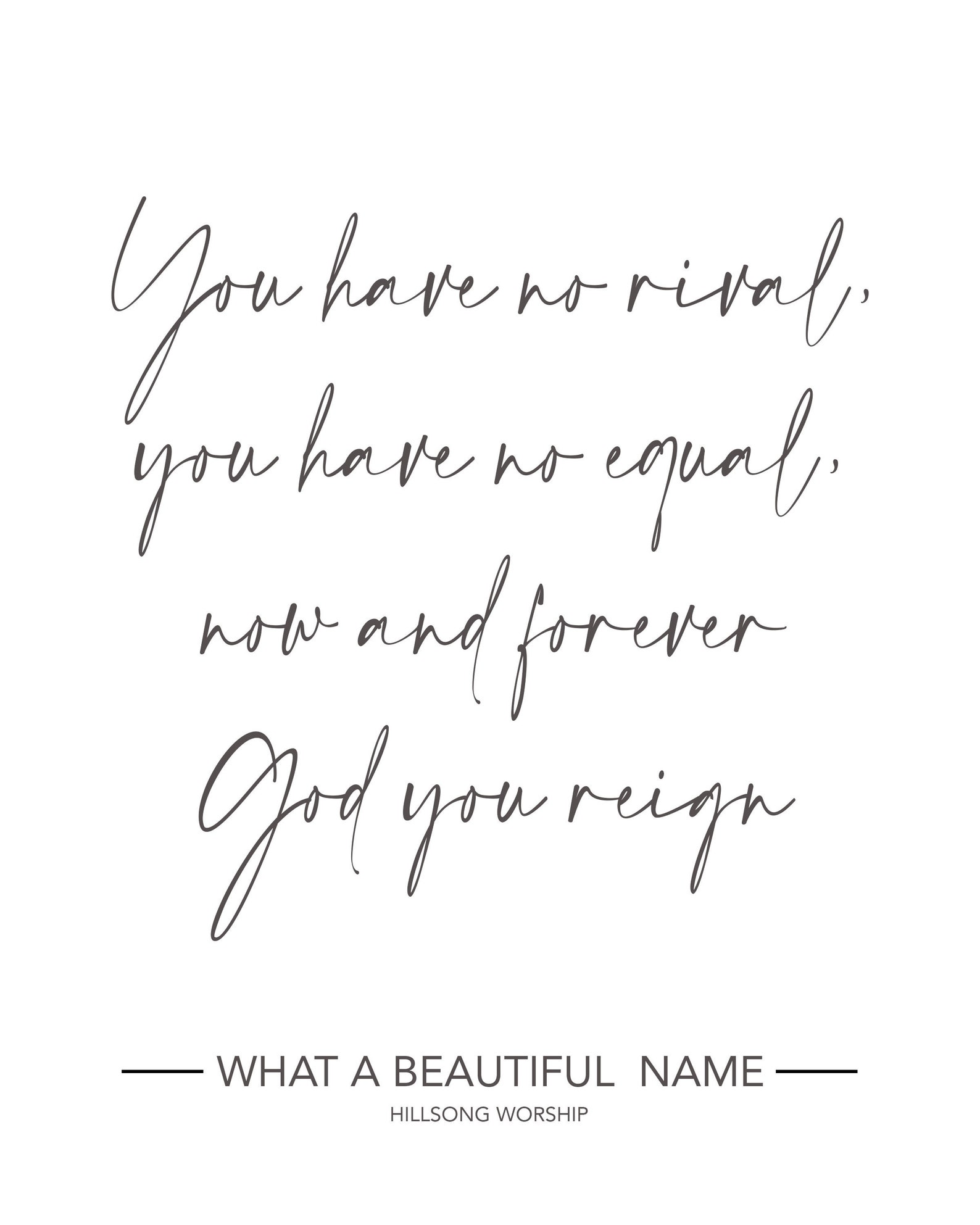 What a beautiful name lyrics etsy