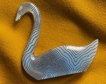 Abraham Palatnik | Lucite Swan Figure