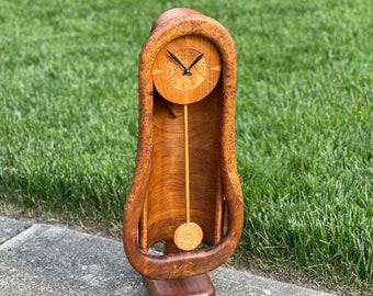 American Studio Craft | Free-Standing Wooden Clock