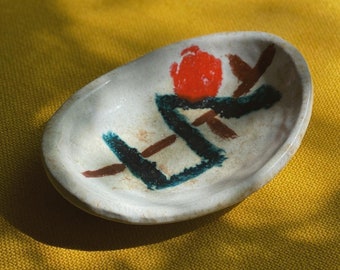 Modernist Studio Pottery | Decorative Ceramic Trinket Dish