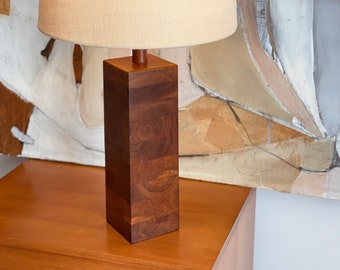 Gordon & Jane Martz | Marshall Studios | Stacked Walnut Table Lamp