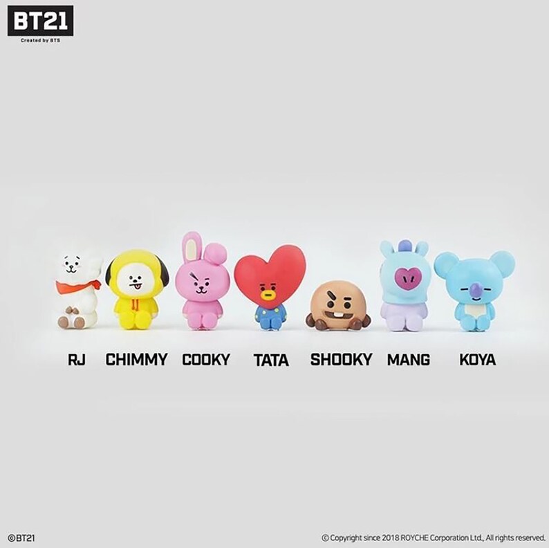 BT21 X ROYCHE monitor figure | Etsy