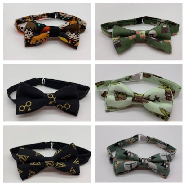 Bow Ties for Boys - 0m to 12yrs - Pack of 2 - Pre-folded and Adjustable