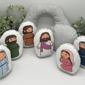 Easter Play Set | Weighted Easter Figures | Tomb & Stone | Christian Decor | He Is Risen Teaching Toy