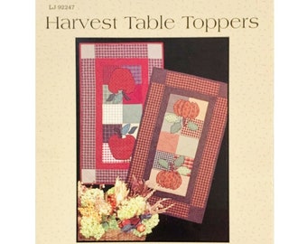 Thimbleberries Harvest Table Topper Quilt Pattern LJ92247 by Lynette Jensen, Makes 2 Projects, Apples and Pumpkins Table Topper