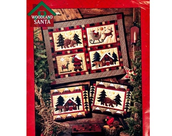 Woodland Santa Christmas Quilt Pattern AP41 by Debbie Mumm for Mumm’s the Word