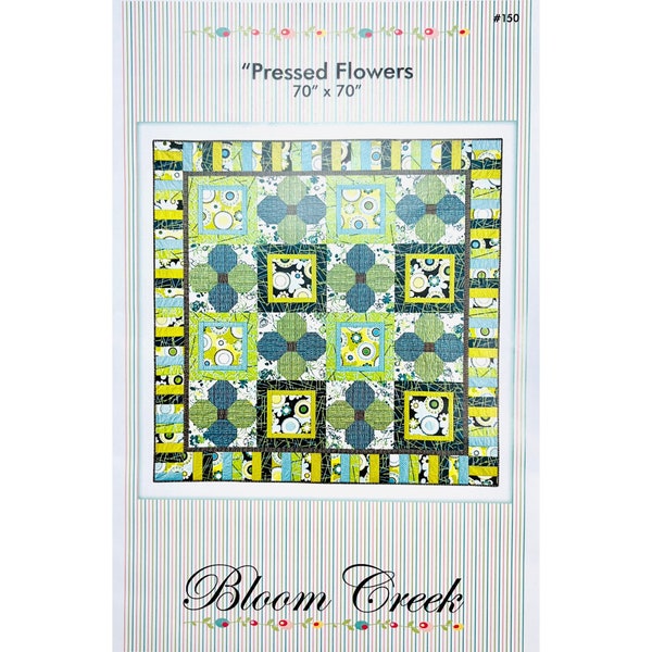 Pressed Flowers Quilt Pattern Etsy