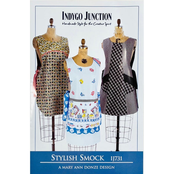 Stylish Smock Apron Pattern, a Mary Ann Donze Design by Indygo Junction IJ731