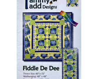 Fiddle De Dee Quilt Pattern by Tammy Tadd Designs #411, Makes 3 Sizes!