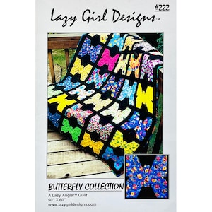 Butterfly Collection A Lazy Angle Quilt Pattern #222 by Joan Hawley for Lazy Girl Designs