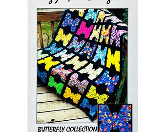 Butterfly Collection, A Lazy Angle Quilt Pattern #222 by Joan Hawley for Lazy Girl Designs