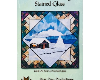 Snowbound Cottage Stained Glass Quilt Pattern BPP037 by Bear Paw Productions