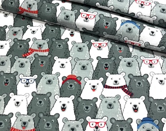 Cubby Bear Flannel Fabric #51370 by Whistler Studios for Windham BY THE YARD 100% Cotton