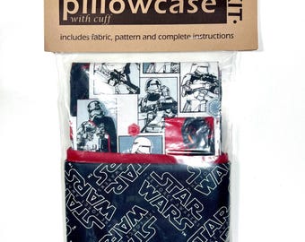 Craft Warehouse Pillowcase with Cuff Kit: Star Wars The Force Awakens, with Fabric and Pattern