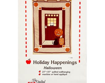 Holiday Happenings Halloween Quilt Pattern from The Quilted Apple, Vintage 1982