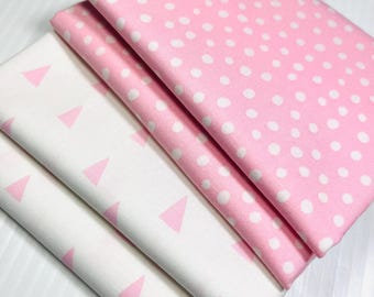 Penned Paris by Ann Kell for Robert Kaufman 17046 and 17048, Fabric 2-PACK, Two 1/2 Yard Pieces