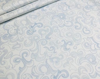 Connecting Threads Symphony of Blues #4630 Musical Scroll by Jenni Calo 2014, BY THE YARD