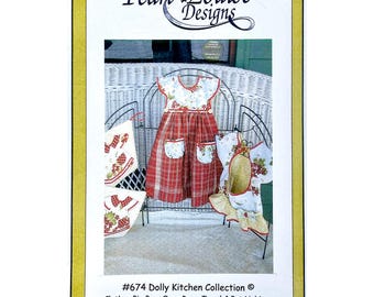 Dolly Kitchen Collection Pattern, Makes Pot Holders, Oven Door Towel, and Clothespin Bag
