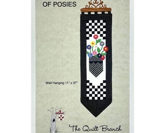 Pocket Full of Posies Wallhanging Yo-Yo Quilt Pattern #QB140 by The Quilt Branch