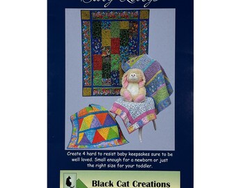 Baby Loveys Quilt Pattern by Black Cat Creations, Makes 4 Keepsake Baby Quilts!