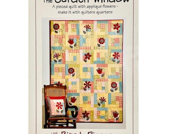 The Garden Window Quilt Pattern #550 from Bits ’n Pieces, Fat Quarter Friendly