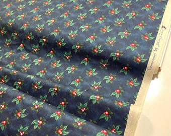 Centennial Fabric by FreeSpirit, Cherries Reproduction Fabric, BY THE YARD, 100%Cotton