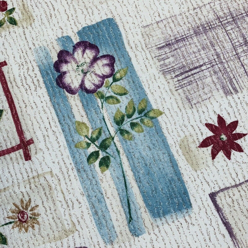 Large Print Botanical Fabric Extra Wide Home Decor Etsy