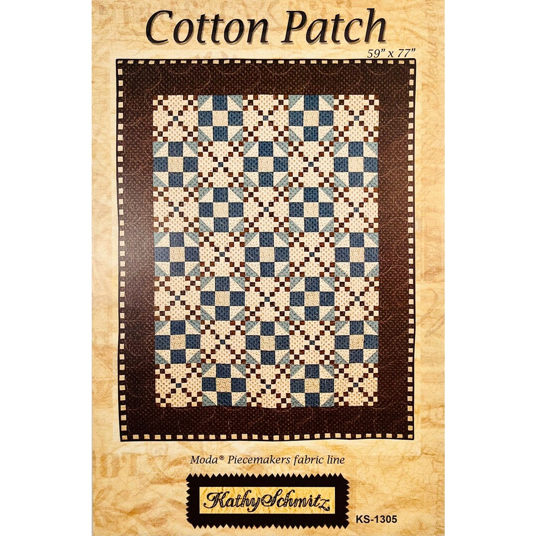 Cotton Patch Quilt Pattern by Kathy Schmitz KS1305 Piecemakers Moda Etsy