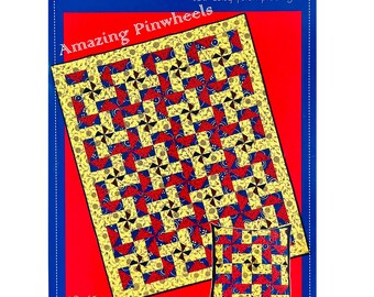 Amazing Pinwheels Stack and Stitch Quilt Pattern FC2412 by Four Corners Designs