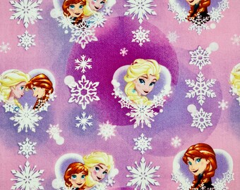 Disney Frozen Fabric, Sisters Winter Magic Love by Springs Creative, 1 YARD, 100% Cotton