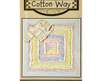 Sweet Lullaby Rag Quilt Pattern #816 from Cotton Way, Makes Quilt and Baby Jacket