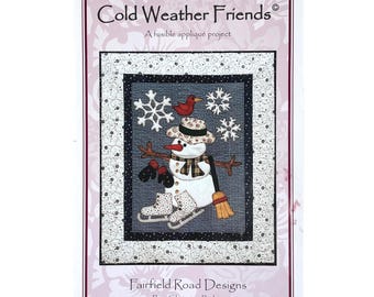 Cold Weather Friends Christmas Snowman Quilt Pattern by Fairfield Road Designs