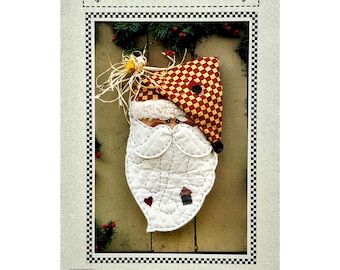 Patchwork Santa Claus Christmas Wallhanging Pattern #126 by You Are Special