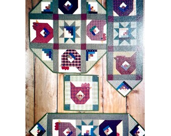 Circle of Hens Quilt Pattern #82 by Suzanne’s Art House, Makes FOUR Projects!