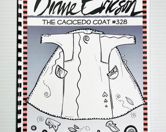 Diane Ericson The Cacicedo Coat PATTERN #328 Makes Jacket and Vest in Women's Sizes XS-3X