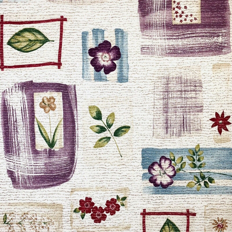 Large Print Botanical Fabric Extra Wide Home Decor Etsy