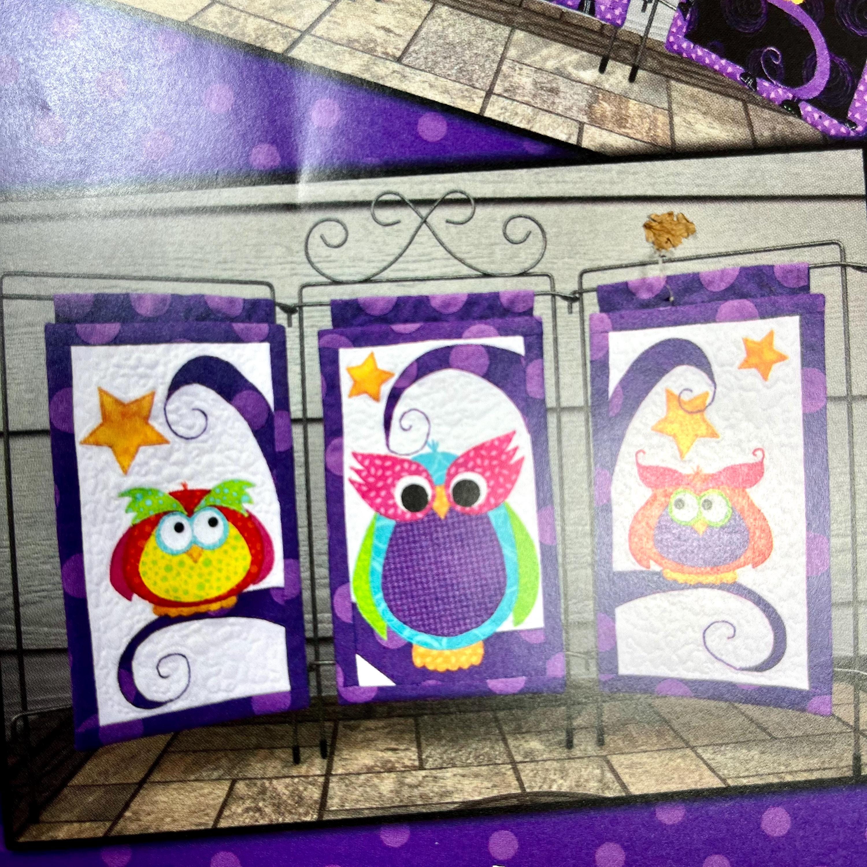 Three Hoots Quilt Pattern #1293 by Whistlepig Creek Productions - Etsy