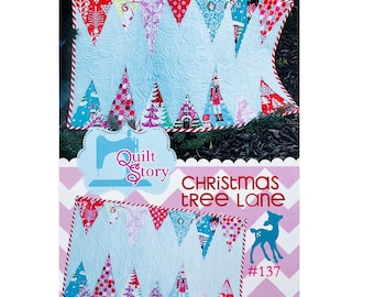 Christmas Tree Lane #137 A Holiday Runner Pattern by Quilt Story