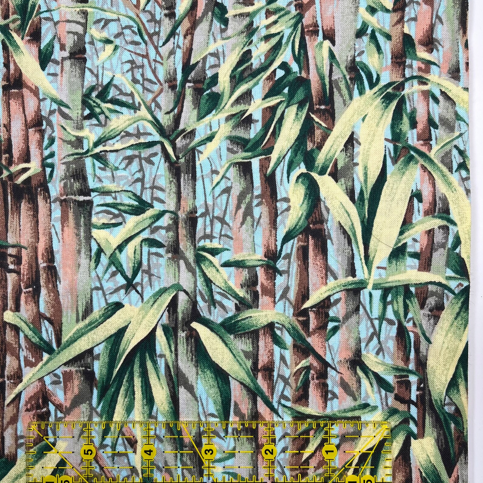 Tropical Bamboo Fabric Alabaster Jungle by Springs 9526 100 Etsy