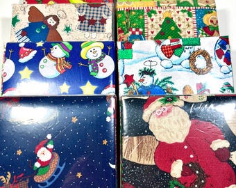 Christmas Fabric Charm Pack, 5" Squares, Qty. 42, 100% Cotton, Novelty Christmas Fabrics