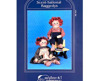 Raggedy Ann and Andy Shelf Sitter Dolls Pattern: Scent-Sational Raggedys