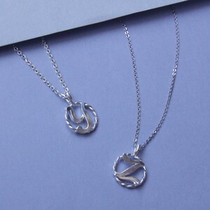 925 Sterling Silber Anfangsbuchstabe Y, Buchstabe Z Anhänger